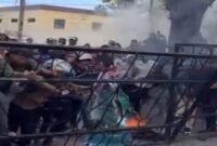 Fasilitas negara yang di rusak massa aksi