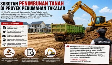 Dugaan Praktik Ilegal di Balik Penimbunan Tanah, HIPERMATA Desak Pemeriksaan