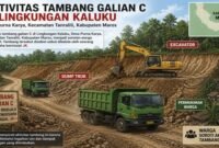 Ilustrasi-Tambang dan Dump Truk