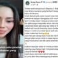 Tangkapan layar unggahan status Owner kosmetik asal Makassar, Fenny Frans (FF), di media sosial yang menuai beragam komentar dari netizen. (Foto kolase)