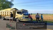 Polres Takalar menggelar patroli sore dalam rangka mengantisipasi pelanggaran lalu lintas