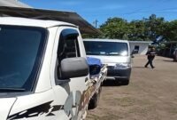 Mobil Pickup yang diamankan Polres Takalar