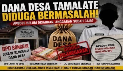 Geger Dana Desa Tamalate, BPD Seret Dugaan Pelanggaran ke DPRD Takalar