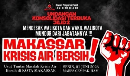 Krisis Air Bersih Makin Menggila, Kursi Wali Kota Makassar Mulai Diguncang