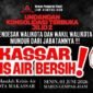 Poster Konsolidasi Terbuka Jilid 2 yang disebarkan DPP LSM GEMPAK-HAM sebagai bentuk respons terhadap krisis air bersih yang dikeluhkan warga Kota Makassar.