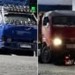 Truk pelangsir bertandon besar diduga leluasa menguras solar subsidi di SPBU Ujung Bulu dengan memanfaatkan modus barcode ganda. (Foto kolase)