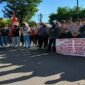Puluhan mahasiswa yang tergabung dalam aliansi Front Mahasiswa Rakyat Menggugat, yang terdiri dari KMPI Sulsel, SGMI, FPD, dan GPM, menggelar aksi unjuk rasa