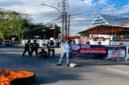 Sejumlah aktivis yang mengatasnamakan Aktivis Pemuda dan Mahasiswa Sulawesi Selatan
