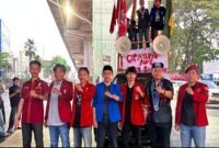 Aliansi Cipayung Plus Kota Makassar menggelar aksi unjuk rasa