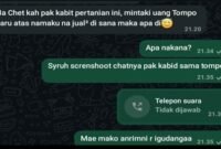 Bukti Percakapan di Whatsapp
