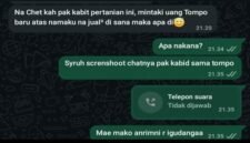 Bukti Percakapan di Whatsapp