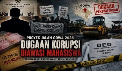 Usai Sidang Fee Rp6 Miliar, Mahasiswa Bidik Proyek Jalan Gowa