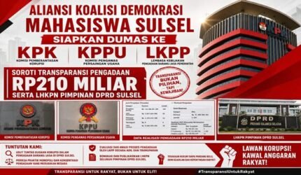 Rp210 Miliar Anggaran Pengadaan DPRD Sulsel Jadi Sorotan, Kode Sulsel Bongkar Data ke Lembaga Negara