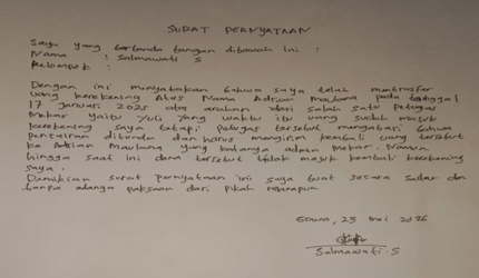 Janji Tinggal Janji? Nasabah Mekar Mengaku Menunggu Penyelesaian Hampir Setahun