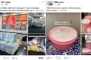 Tangkapan layar akun Facebook owner Dhi Lana yang memperlihatkan unggahan promosi produk handbody (HB) serta foto tumpukan uang tunai. (Foto: Kolase)