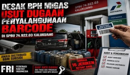 Toyota Innova Diduga Isi 16 Jeriken Sehari, FRI Minta Polres Takalar Usut Tuntas