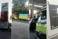 Antrean truk mengular di SPBU KM 3 Lapadde, Parepare. Dokumentasi juga memperlihatkan aktivitas pengisian solar subsidi pada dispenser. Kondisi ini menjadi sorotan setelah muncul dugaan praktik pelangsiran BBM bersubsidi.