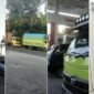 Antrean truk mengular di SPBU KM 3 Lapadde, Parepare. Dokumentasi juga memperlihatkan aktivitas pengisian solar subsidi pada dispenser. Kondisi ini menjadi sorotan setelah muncul dugaan praktik pelangsiran BBM bersubsidi.