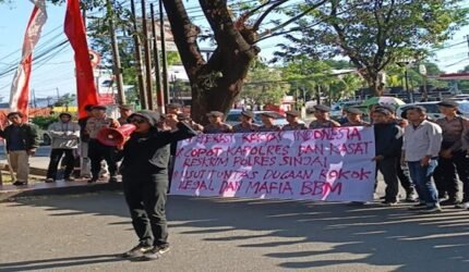 Mahasiswa Ultimatum Polda Sulsel, Usut Dugaan Mafia BBM dan Rokok Ilegal, Jangan Tebang Pilih!