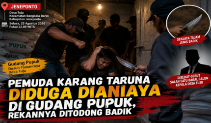 Dipanggil ke Gudang, Pemuda Desa Tuju Diduga Dipukuli hingga Rekannya Ditodong Badik