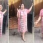 Tangkapan layar video viral yang memperlihatkan perdebatan antara Bu Haji dan seorang ketua RT terkait kebijakan pengelolaan sampah organik di Kota Makassar. (Foto: Kolase)