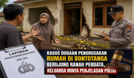 Rumah Dahlia Dirobohkan, FPK Desak Polsek Tamalatea Tak Hanya Lihat Sengketa Tanah