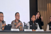 Konferensi pers penanganan perkara kebakaran hutan dan lahan (karhutla) oleh Bareskrim Polri di Jakarta, Minggu (23/8/2026). Dalam konferensi tersebut, Bareskrim mengungkap penetapan 72 tersangka dari 89 laporan karhutla yang ditangani di sembilan Polda.