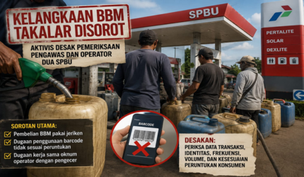 Barcode BBM Dipersoalkan, Aktivis Desak Polisi Telusuri Transaksi di Dua SPBU Takalar