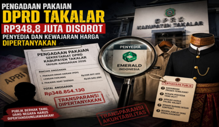 Emerald Indonesia Jadi Penyedia, Pengadaan Pakaian DPRD Takalar Diminta Dibongkar