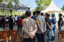 Saat Pelaksanaan ekshumasi dan otopsi di Pekuburan lingkungan Kalappo,kelurahan Mangadu