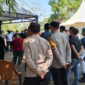 Saat Pelaksanaan ekshumasi dan otopsi di Pekuburan lingkungan Kalappo,kelurahan Mangadu