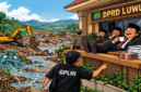 Ilustrasi RDP DPRD Luwu membahas polemik aktivitas pertambangan di sepanjang aliran Sungai Suso, Bajo Barat. (Visual AI)
