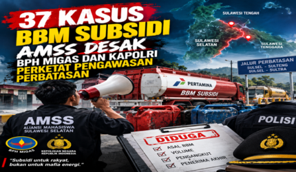 AMSS Soroti Distribusi BBM Subsidi, Perbatasan Sulsel–Sulteng dan Sultra Diminta Diperketat