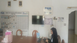 Kantor PNM Mekaar Biringbalang, Kelurahan Bajeng, Kecamatan Pattallassang, Kabupaten Takalar, Sulawesi Selatan.