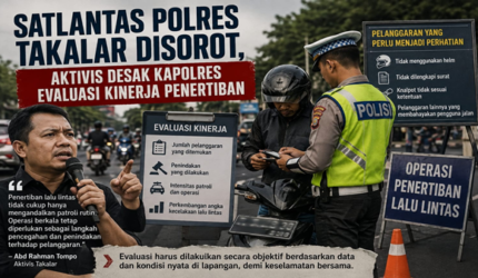 Pelanggaran Lalu Lintas Disorot, Aktivis Desak Kapolres Takalar Bertindak