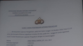 Laporan pengaduan 