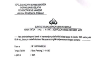 Surat Keterangan laporan kehilangan
