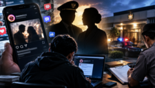 Ilustrasi dugaan skandal perselingkuhan pejabat daerah yang viral di media sosial dan berujung laporan polisi terhadap admin akun Lambe Turah Bone. (Visual AI)