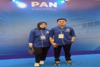 Anggota DPRD Kabupaten Luwu Utara dari Fraksi Partai Amanat Nasional (PAN), Heriansa Effendi dan istri tercinta