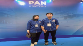 Anggota DPRD Kabupaten Luwu Utara dari Fraksi Partai Amanat Nasional (PAN), Heriansa Effendi dan istri tercinta